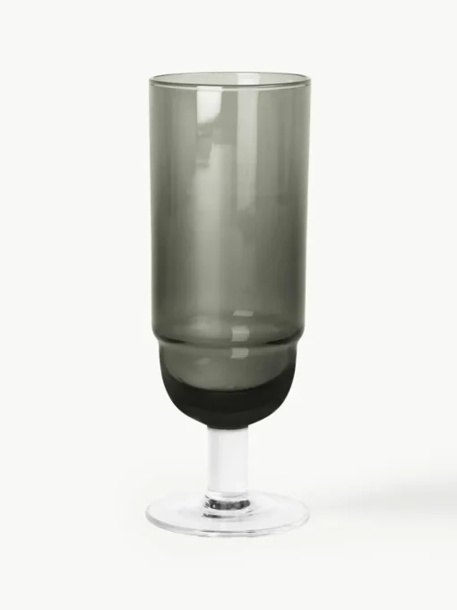 Mondgeblazen champagneglazen Nordic Bistro, 4 stuks