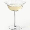 Mondgeblazen champagneglazen Swirl, 4 stuks
