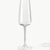 Mondgeblazen champagneglazen Ellery, 4 stuks