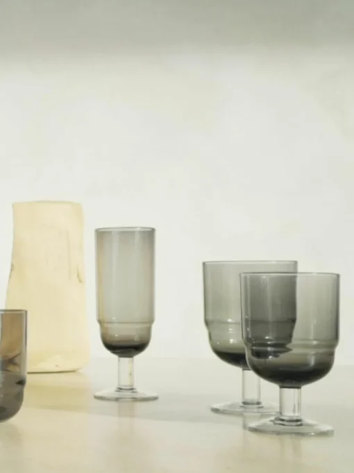Mondgeblazen champagneglazen Nordic Bistro, 4 stuks