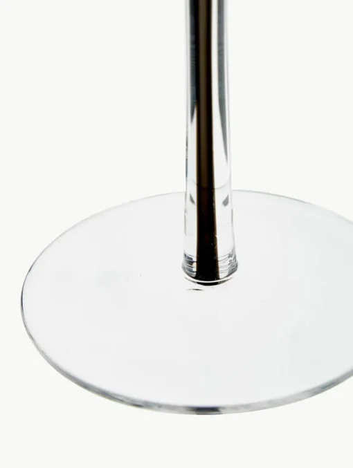 Mondgeblazen champagneglazen Smoke met kleurverloop, 4 stuks
