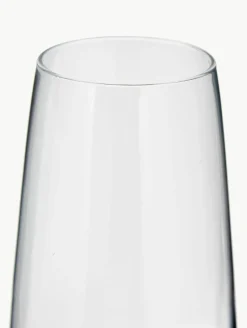 Mondgeblazen champagneglazen Smoke met kleurverloop, 4 stuks