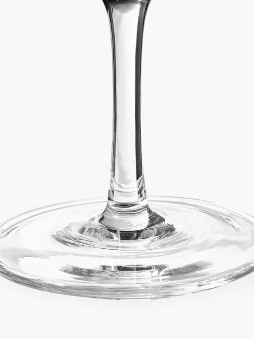 Mondgeblazen champagneglazen Ripple met groefreliëf, 2 stuks