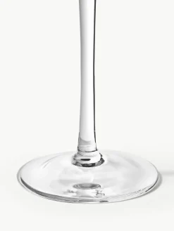 Mondgeblazen champagneglazen Swirl, 4 stuks