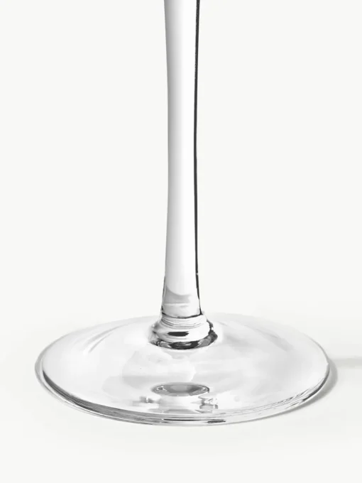 Mondgeblazen champagneglazen Swirl, 4 stuks