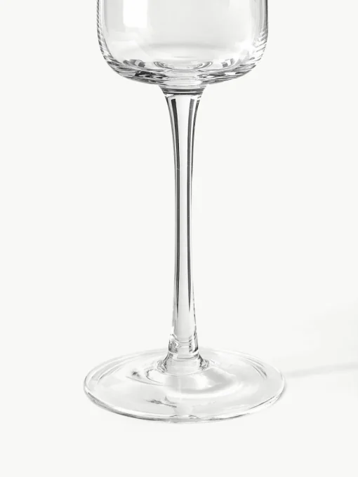 Mondgeblazen champagneglazen Ellery, 4 stuks