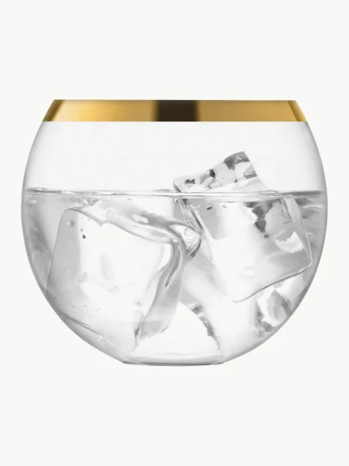 Mondgeblazen cocktailglazen Luca, 2 stuks