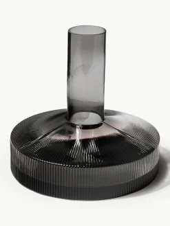 Mondgeblazen decanter Ripple met groefreliëf, 1.1 L