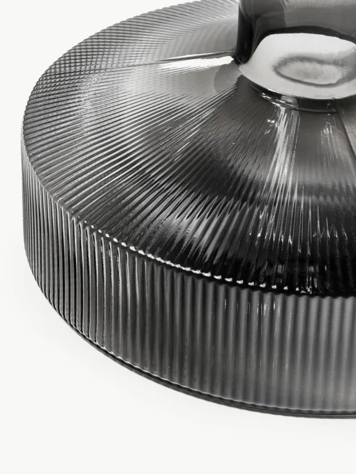 Mondgeblazen decanter Ripple met groefreliëf, 1.1 L