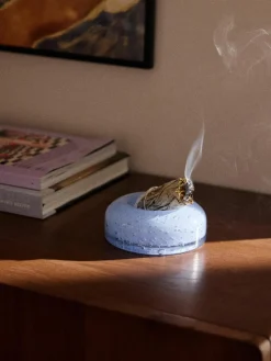 Mondgeblazen decoratief dienblad Dylla met luchtbelletjes