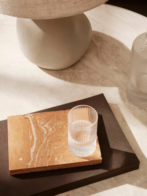 Mondgeblazen deksel Ripple voor karaf