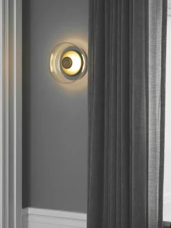 Mondgeblazen dimbare LED wandlamp Blossi