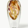 Mondgeblazen glazen vaas Otea, H 21 cm