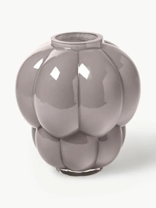 Mondgeblazen glazen vaas Uva, H 28 cm