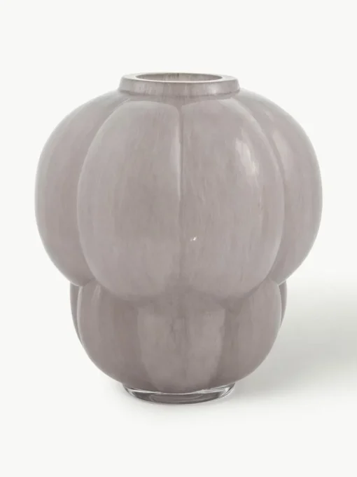 Mondgeblazen glazen vaas Uva, H 22 cm