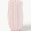 Mondgeblazen glazen vaas Melon, H 38 cm