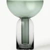 Mondgeblazen glazen vaas Torus, H 20 cm