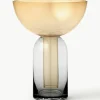 Mondgeblazen glazen vaas Torus, H 20 cm