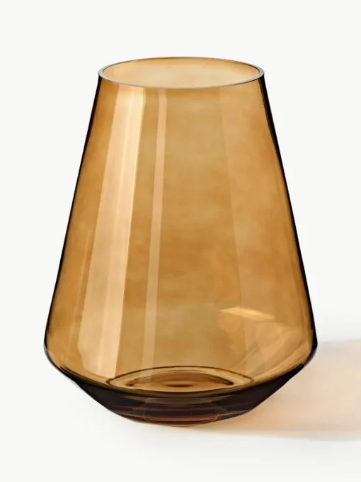 Mondgeblazen glazen vaas Joyce, H 21 cm