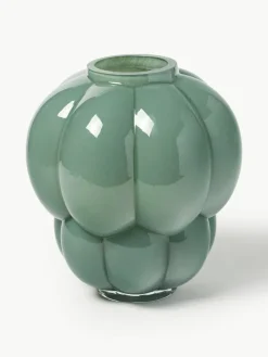 Mondgeblazen glazen vaas Uva, H 28 cm