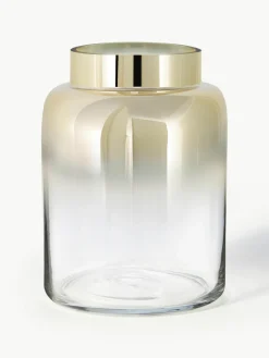 Mondgeblazen glazen vaas Uma, H 20 cm