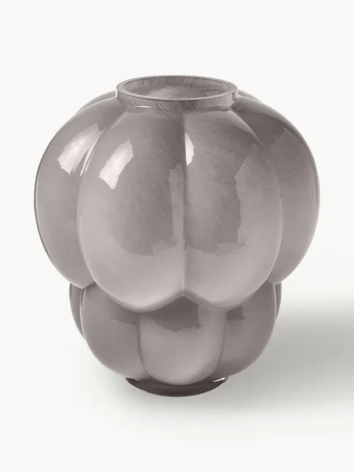 Mondgeblazen glazen vaas Uva, H 35 cm