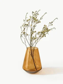 Mondgeblazen glazen vaas Joyce, H 21 cm