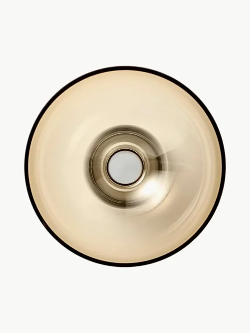 Mondgeblazen glazen vaas Torus, H 20 cm