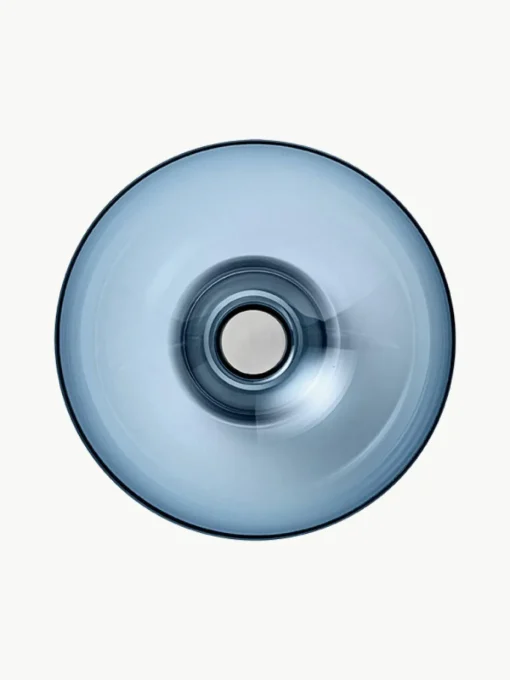 Mondgeblazen glazen vaas Torus, H 20 cm