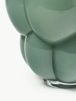 Mondgeblazen glazen vaas Uva, H 28 cm