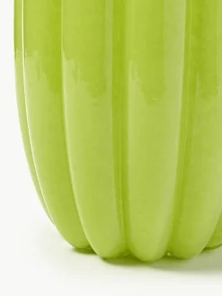 Mondgeblazen glazen vaas Melon, H 38 cm