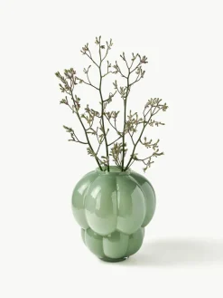Mondgeblazen glazen vaas Uva, H 35 cm