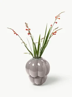 Mondgeblazen glazen vaas Uva, H 28 cm