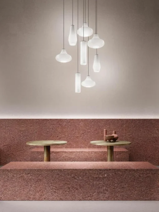 Mondgeblazen hanglamp Emma