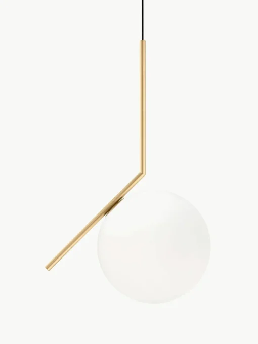 Mondgeblazen hanglamp IC Lights, H 70 cm