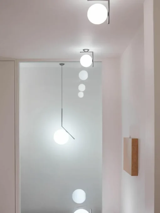 Mondgeblazen hanglamp IC Lights, H 70 cm