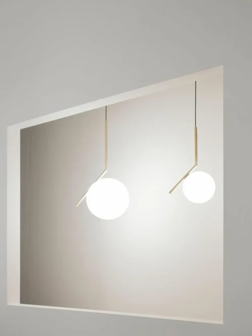 Mondgeblazen hanglamp IC Lights, H 70 cm
