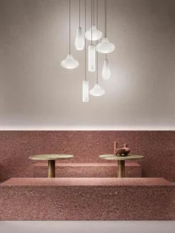 Mondgeblazen hanglamp Olivia