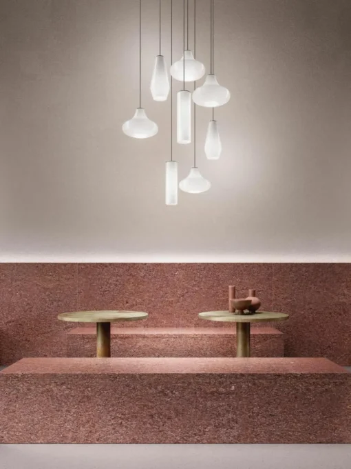 Mondgeblazen hanglamp Olivia