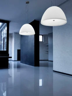 Mondgeblazen hanglamp Willy Glass