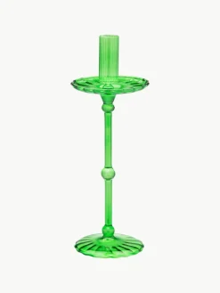 Mondgeblazen kandelaar Carousel uit borosilicaatglas