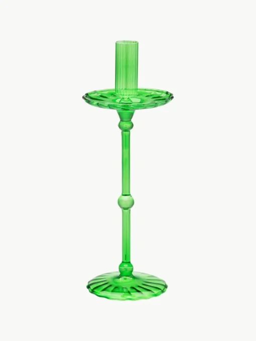 Mondgeblazen kandelaar Carousel uit borosilicaatglas