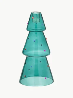 Mondgeblazen kandelaar Christmas Tree uit borosilicaatglas