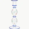 Mondgeblazen kandelaar Galaxy uit borosilicaatglas