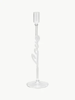 Mondgeblazen kandelaar Love uit borosilicaatglas