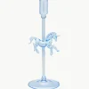 Mondgeblazen kandelaar Pegasus uit borosilicaatglas