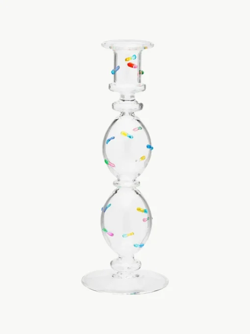 Mondgeblazen kandelaar Pills uit borosilicaatglas
