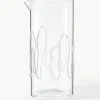 Mondgeblazen karaf Doodle met structuurpatroon, 1.2 L