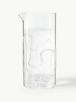 Mondgeblazen karaf Doodle met structuurpatroon, 1.2 L