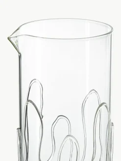 Mondgeblazen karaf Doodle met structuurpatroon, 1.2 L